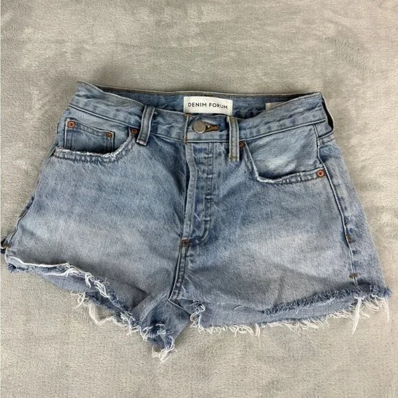 Aritzia Denim Forum Blue Jean Shorts - Picture 1 of 15